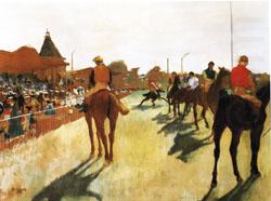 Edgar Degas Race Horses before the Stands china oil painting image